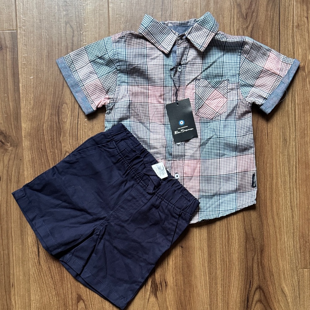 Ben Sherman shorts and shirt set for toddler size 24m